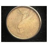 Mercury Dime Pendant Necklace - 1935 Liberty Head in Rope-Bezel