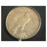 Mercury Dime Pendant Necklace - 1935 Liberty Head in Rope-Bezel