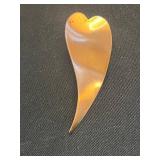 Lot of VTG Heart Pins Inc 12K GF Gold Love Heart Locket Pendant w Bow Charm - Hand-Painted Orchid Front & Laurel Burch "Dove Heart" Brooch & More!
