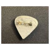 Lot of VTG Heart Pins & Brooches Inc Locket Pendant & Angel Leaf Charm
