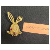 St. Paul Police Badge Pin & Gold-Tone Fairy & Bunny Brooches Inc Sarah Coventry & More Vintage Jewelry