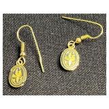 Three Pairs of Sterling Earrings, Group of Vintage Gold-Tone Earrings & Spider Stick Pin