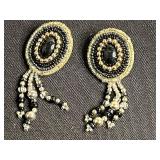 Three Pairs of Sterling Earrings, Group of Vintage Gold-Tone Earrings & Spider Stick Pin