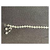 VTG Charm Bracelets with Florida Theme, Floral Charm & Glass Beads - Mixed Metals