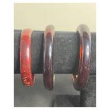 Abalone Inlay & Bangle Bracelets Set - Glass Bead & Bead Stretch Collection