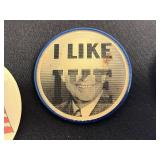 US Presidential Campaign Buttons Collection: Humphrey-Muskie, Carter-Mondale, Nixon, McGovern