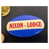 Kennedy Nixon Goldwater Campaign Buttons - Vintage US Political Pins