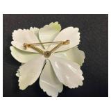 Vintage Rhinestone Brooch Set - Butterfly & Floral Pins Inc Keyes
