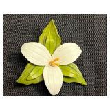 Vintage Rhinestone Brooch Set - Butterfly & Floral Pins Inc Keyes