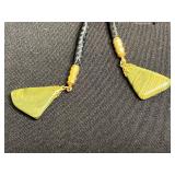VTG Agate Bolo Tie, Gold-Tone Hobe Chain Necklace, Crystal Bead Necklace, Red Bakelite Earrings & More!