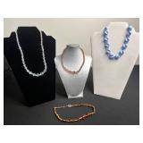 VTG Lot of Glass Bead Necklaces