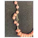 VTG Bead Necklace Set - Inc Laguna Black Faceted, White Speckled & Pink Bead Necklaces