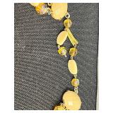 VTG Bead Necklace Set - Inc Laguna Black Faceted, White Speckled & Pink Bead Necklaces