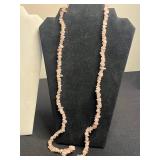 Florenza Gold Tone Cameo Pin, Napier Gold-Tone Cuban Link Necklace, Black Bead Necklace, Pink Rose Quartz Necklace & Mosaic Pin