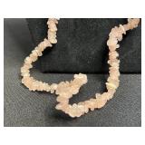 Florenza Gold Tone Cameo Pin, Napier Gold-Tone Cuban Link Necklace, Black Bead Necklace, Pink Rose Quartz Necklace & Mosaic Pin