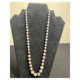VTG Monet Red Glass Beaded Necklace, Pink Weiss Brooch, Pearlescent Bead Strand, Bangle Bracelet & More!