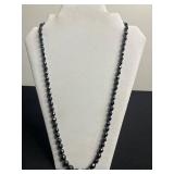 VTG Jewelry Ensemble: Dark Hematite Like Bead Necklace, Turquoise Cabochon Brooch, Coro Bird Pins & More!