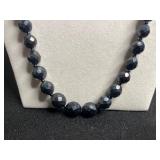 VTG Jewelry Ensemble: Dark Hematite Like Bead Necklace, Turquoise Cabochon Brooch, Coro Bird Pins & More!