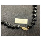 VTG Black Onyx Like Beaded Necklace w 925 Clasp, Pen Clip, Gold Tone Heart Bangel Bracelet, Scout Pins & More!
