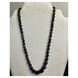 VTG Black Onyx Bead Necklace, KJL Frog Pin, & Crystal Leaf Necklace with Frog Pendant, Oscar Charlin Floral Pin