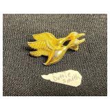 Dottie Smith Bird Pin, Eagle Pin, Owl Pin - Vintage Two-Tone Silver & Gold Bird Brooches