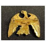 Dottie Smith Bird Pin, Eagle Pin, Owl Pin - Vintage Two-Tone Silver & Gold Bird Brooches