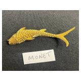 Gold-Tone Napier Butterfly Brooch with Filigree Round Center & Enamel Wings, Monet Fish & Gold Tone Turtle