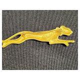 Gold-Tone Animal Brooch Set (Lot of 3) - Rhinestones & Gem Eyes - Gold Tone Cat is Jackie Collins