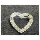 Blingy Whale & Heart Pendants & Pavé Bracelets Set Gold-Tone Crystal Bangles