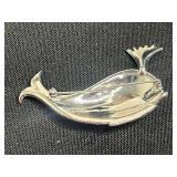 Blingy Whale & Heart Pendants & Pavé Bracelets Set Gold-Tone Crystal Bangles