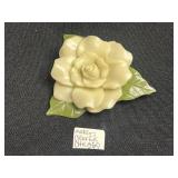Vintage Cream Rose Cruver Chicago Brooch with Leaves & Diamond Textured Beige Brooch Segments & Blackamoor Figure Design Brooch
