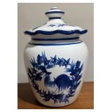 LL - Heartfelt Kitchen Creations Cookie Jar with April Cornell Creamer & Sugar Dish