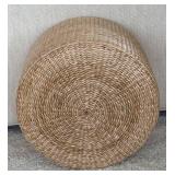 P - Beautiful Woven Footstool / Accent Table