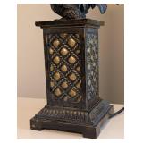 ML - Rooster Table Lamp - Black Rooster with Cream Shade