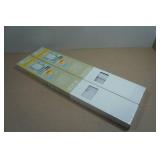 2 Sets of Cordless 1" Vinyl Mini Blinds - 26"x64" - Pearl White