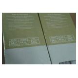 2 Sets of Cordless 1" Vinyl Mini Blinds - 26"x64" - Pearl White