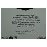 Magnetic Dry Erase Board - 18"x24"
