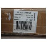 66-120" Adjustable Double Curtain Rod - Matte Silver