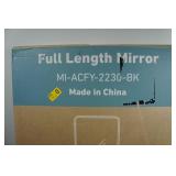 Black Framed Wall Mirror - 22"x30"