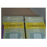 2 Sets of 1" Vinyl Mini Blinds - 27"x64" - Pearl White