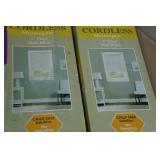 2 Sets of 1" Vinyl Mini Blinds - 27"x64" - Pearl White