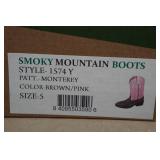 Smoky Mountain Boots - Youth Size 5