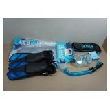 Cressi Blulove Adult Snorkel Set - Fin Size L/XL
