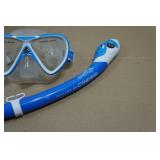 Cressi Blulove Kids Snorkel Set - Fin Size L/XL