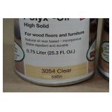 *2* Osmo Polyx-Oil High Solid for Wood Floors and Furniture - Clear Satin .75L