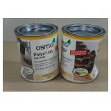 *2* Osmo Polyx-Oil High Solid for Wood Floors and Furniture - Clear Satin .75L
