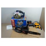 Ryobi Cordless Tools - Chain Saw, Batteries, Circular Saw