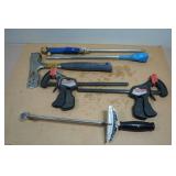 Assorted Tools - Clamp, Torque Wrench, Hammer