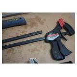 Assorted Tools - Clamp, Torque Wrench, Hammer