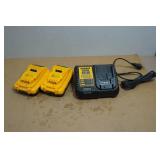 DeWalt Battery Charger and Batteries